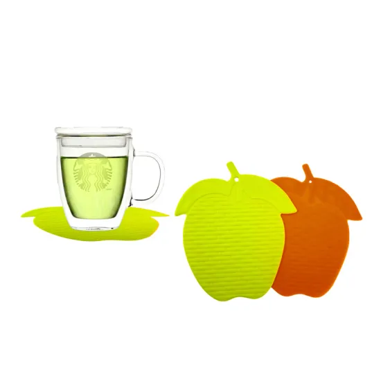 silicone kitchen fruit shape cup table placemat