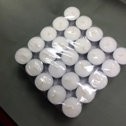 Aoyin Brand Aluminium Cup White Tea Light Candle