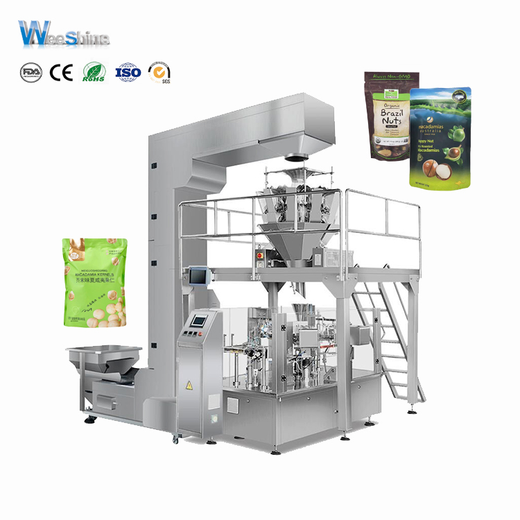 Automatic Nuts Food Premade Pouch Zipper Doypack Packing Machine