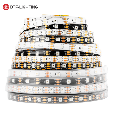 White-Black PCB IP30 65/67 WS2815 12V 60/144 LED/m RGB LED Strip