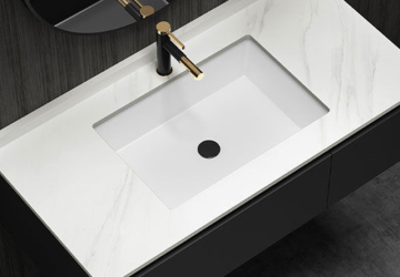 Seamless integrated bathroom countertop customization