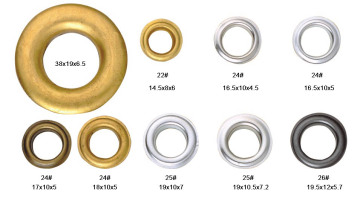 Metal Eyelets for Shoe and Garments