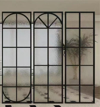 Aluminum Frame Double Tempered Glass French Casement Doors for Sound Insulation