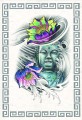Tatuagem livro Flash - Tang chinesa tradicional estilo Tattoo Design