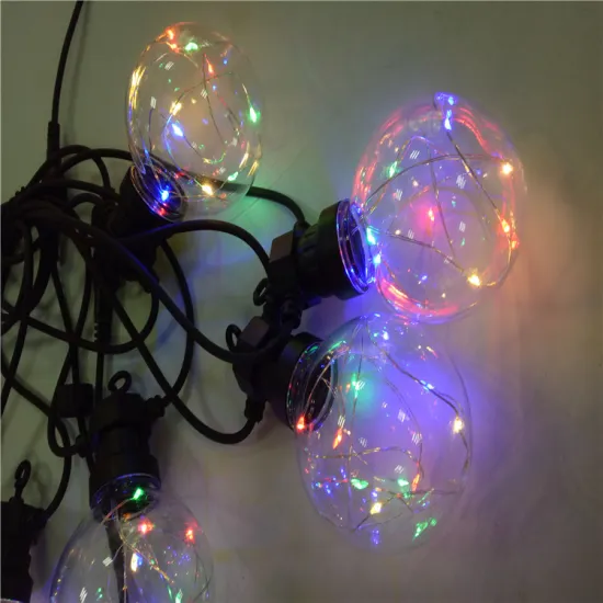 High Quality G80 Festoon Globe Bulbs Garland Light: LED Copper Wire String Light for Indoor & Outdoor Decor