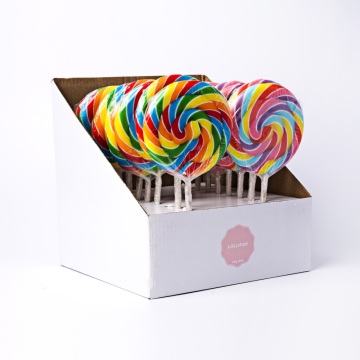 Rainbow Lollipop Hard Candy Manufacturing Wholesale