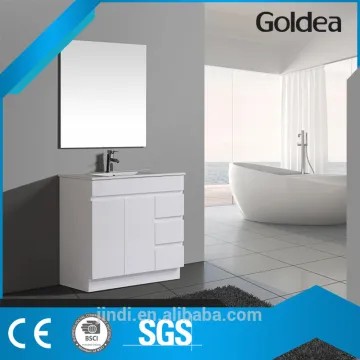 white classical high quality bathroom furniture for hotel