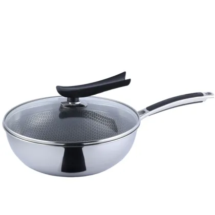 Stainelss Steel Nonstick Deep Frying Pan