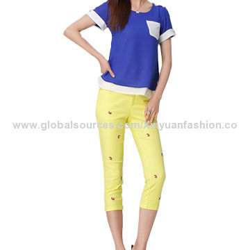 Ladies' Fashionable Candy Color Pants, Customized Designs Accepted