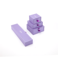 Purple Jewelry packaging Ring Box