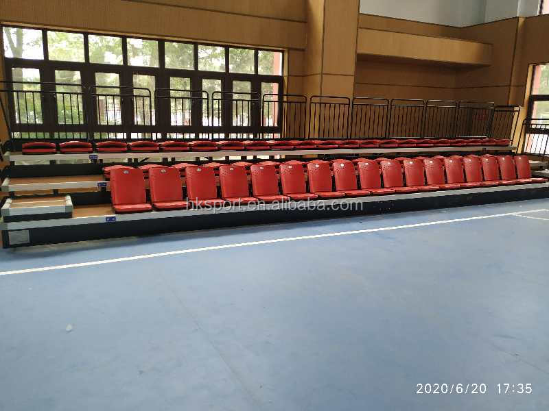 Front Mounted Folded Telescopic Bleachers Stadium Seat Chair