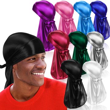 Custom Printed Extra Long-Tail Designer Durags for Men