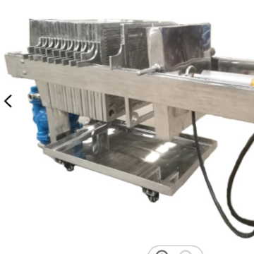 Plate and frame filter press small size movable sludge dewatering filter press