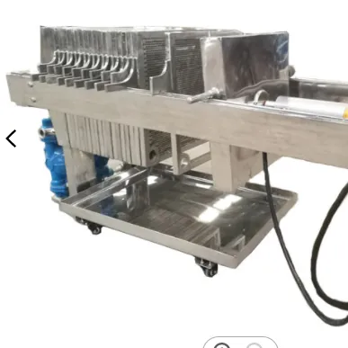 Plate and frame filter press small size movable sludge dewatering filter press