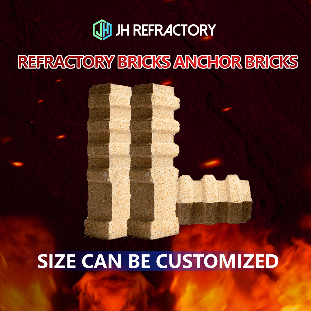 Refractory bricks Anchor bricks size