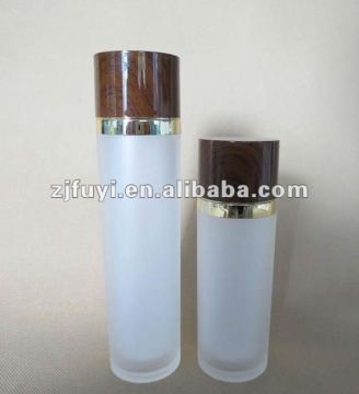 100ml 140ml Cylindrical Acrylic Lotion Bottle with Screw Cap