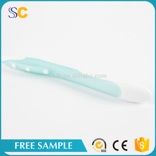 Escova de dentes adulta de marca de plástico de alta qualidade para uso doméstico