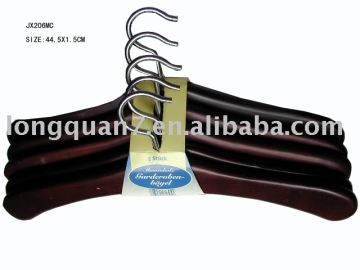 Wooden clothes hanger (JX-206MC)