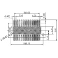 Double fente Femelle H2.2-4.5 Board à bord des connecteurs