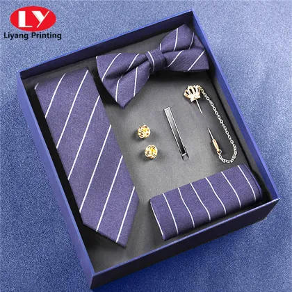 Bow Tie and Tie Set Accessory Gift Box