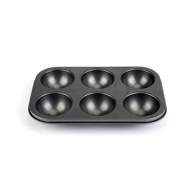 6-Cavity Semicircle Cupcake Pan