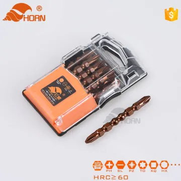 set of 100pcs hex shank screwdriver bits