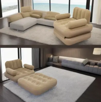 Wholesale 5-in-1 Portable Inflatable Sofa Air Sofa Bed