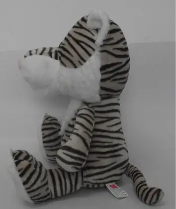 Black and white stripes posture tiger plush toys