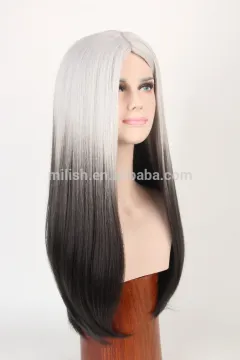 MFW-0093 Top New beauty long synthetic fashion source hair wig, gradient color wig
