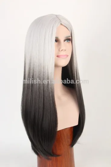 MFW-0093 Top New beauty long synthetic fashion source hair wig, gradient color wig