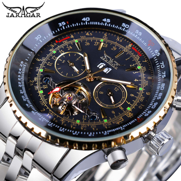 Jaragar Automatic Watches - Luxury Stainless Steel Multifunctional Men's Wrist Watches