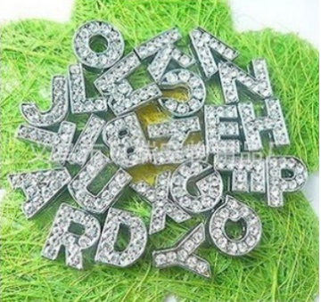 Crystal Alphabet Letter for Cat Dog Pet Collar