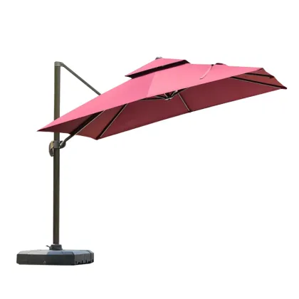 Roman Garden Cafe: Aluminum Umbrellas and Outdoor Furniture