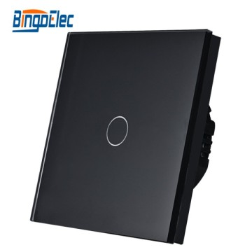 1 gang tempered glass panel furniture light touch sensor switch
