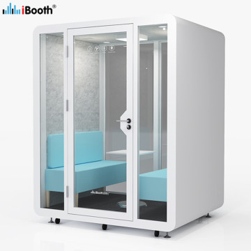 4 person office phone booth meeting pod