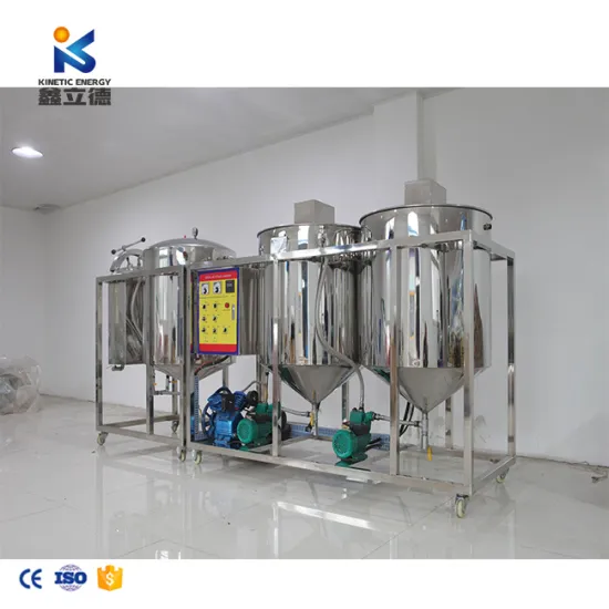 Edible Crude Oil Refinery Refining Machine Price for Rice Bran Palm Kernel Sunflower Sesame Avocado Cooking Oil
