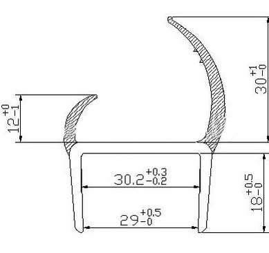 Truck Bus Cargo Seal Rubber Weather Strip