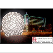 Stainless Steel Beautiful Light Sculpture for Hotel