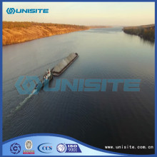 Sand dredging container barge