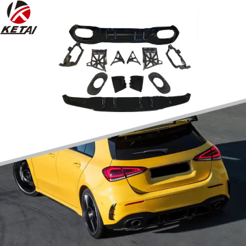Diffuser belakang gaya A35 untuk Benz W177 AMG Hatchback 2019-2022