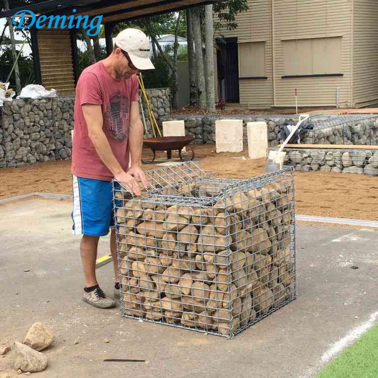 Rust Proof Retaining Wall  Stone Gabion Box