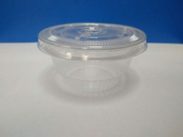 45mm flat pet lid for sauce cup
