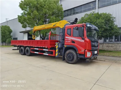 12 tons 6x4 Dongfeng Truck mounted Crane