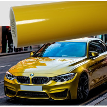 Vinil do envoltório do carro amarelo do girassol super do brilho