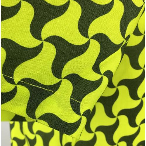 Casual Loose Fit triangle pattern yellow Shirt