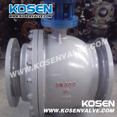 Gear Box Cast Steel Trunnion Ball Valves, High Quality Gear Box Cast
