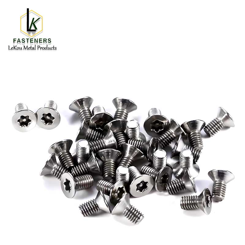 Tamper resistant Torx Pin Flat countersunk head machine screws-Stainless Steel5