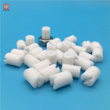 componentes de rosca de cerámica de zirconia de moldeo por inyección personalizados