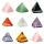 Gemstone Pyramid Pendant 18X18X20MM Stone Pyramid for Home & Offfice Decor Natural Stone Pyramid Charm Home Decoration