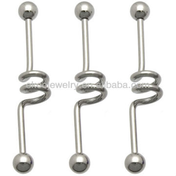 Industrial Spiral Barbell Body Jewelry